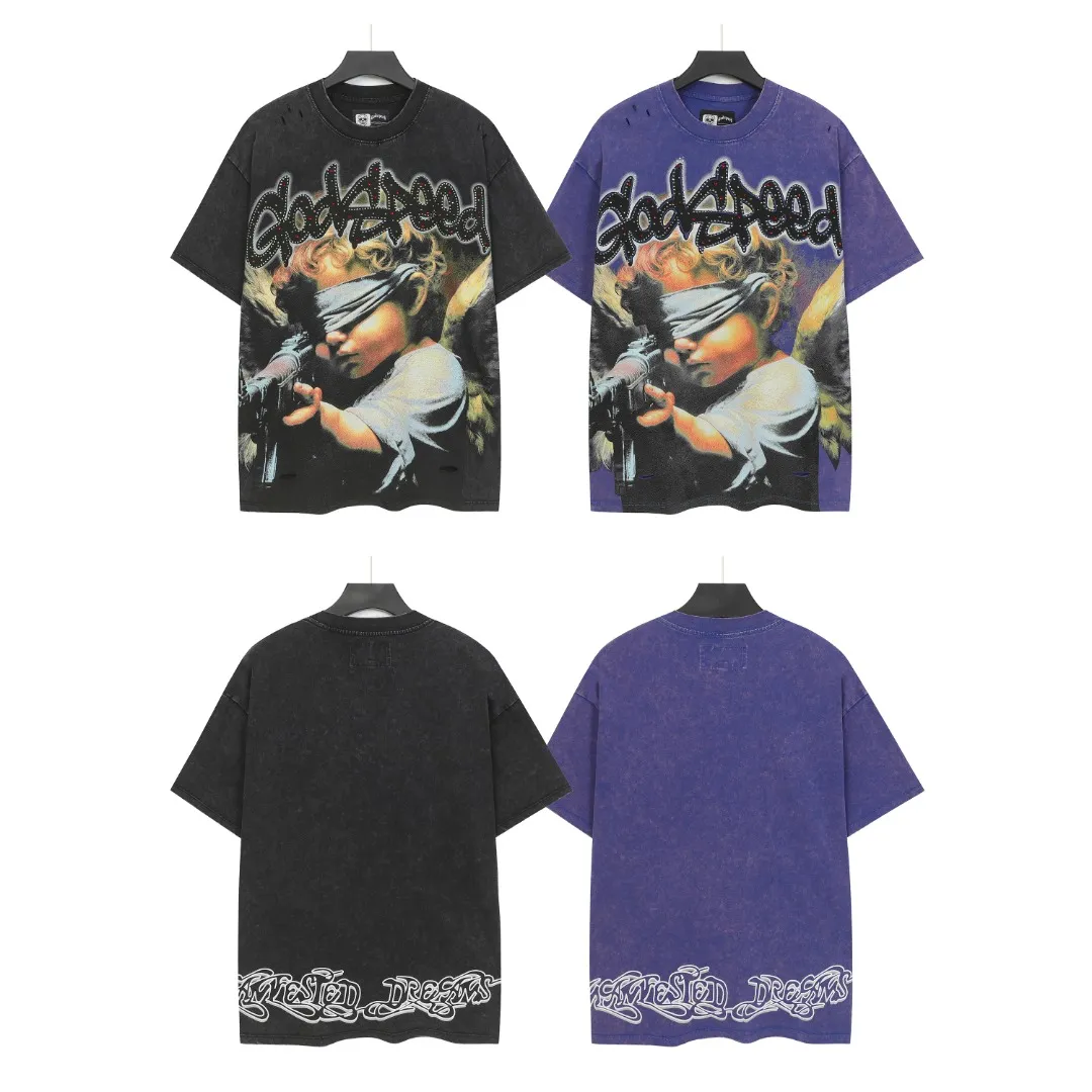 G 6203# Black/ ｜ godspeed（ + ） In Stock Retro T（ ） （fabric）：32 Sizes（size）：S-M-L-XL （colour）： Black/